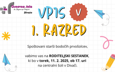 Vpis v 1. razred